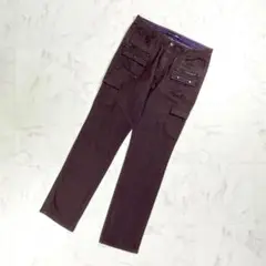 美品 Mossimo モッシモ ワークパンツ カーゴパンツ 紫 XL*BD914