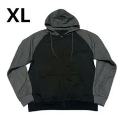メンズ フーディー パーカー 長袖 フード付き 裏起毛 防寒 2L XL