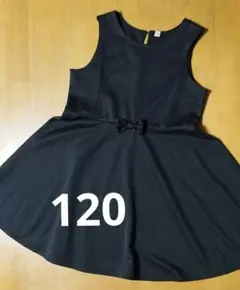 黒ノースリーブワンピ120