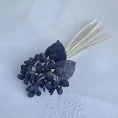 14107 布花 すみれ コサージュ ハンドメイド 結婚式 卒業式 入学式