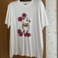 UNIQLO UT ミッキー 花柄 Tシャツ XL