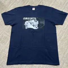 Supreme Tシャツ L ネイビー