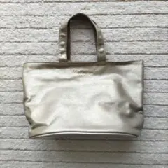 トートバッグ　ゴールド