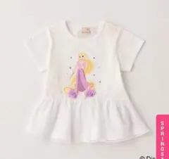 人気完売品♡新品未使用 プティマイン 90cm ラプンツェル Tシャツ 白