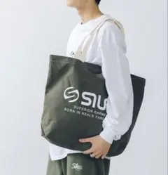 サイラス ビックトートバッグ SILAS カーキー コットン