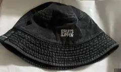 FRUITS ZIPPER バケットハット ブラックデニム