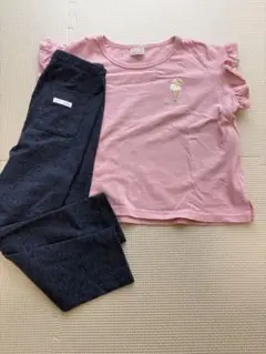 プティマイン　プティプラ　10分丈レギンスTシャツ2点セット
