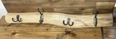 木製　ウォールハンガー　4個掛け