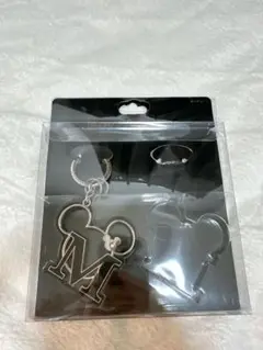 ディズニー ミッキーMキーホルダー レザー 黒のみ