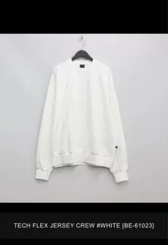 TECH FLEX JERSEY CREW ホワイト BE-61023