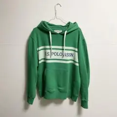 【赤字覚悟】U.S. POLO ASSN フーディー 美品 グリーン Mサイズ
