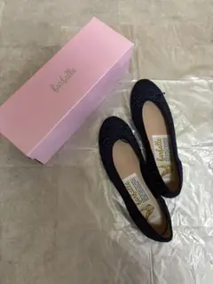 ファルファーレ　春夏バレエシューズ39 ネイビー