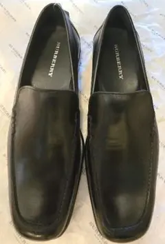 【未使用】バーバリー BURBERRY スリッポン 24.5cm ブラック