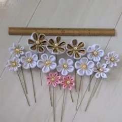 ちりめん花飾り 12個セット