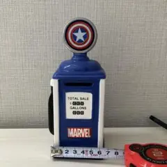 MARVEL キャプテン・アメリカ ガソリンスタンド型インテリア　貯金箱