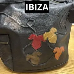 【美品】IBIZA ショルダーバッグ 本革 レザー オーストリッチ