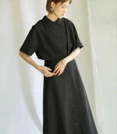 select MOCA ウエストタックワッシャーワンピース