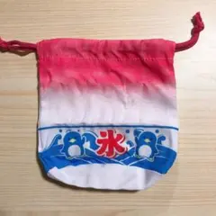 【ガチャガチャ】お祭りの巾着3 かき氷いちご柄