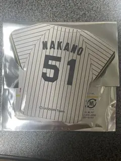 阪神タイガース　中野拓夢　シークレットユニフォーム型缶バッジ