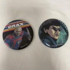 マーベル　缶バッジセット　グッズ　ドラックス　ドクターオクトパス　スパイダーマン