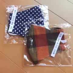 新品未開封　マスク　ペット服 ドット柄とチェック柄 2点セット