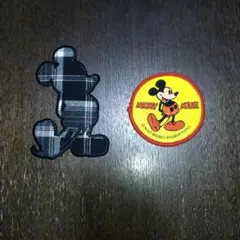 ミッキー ワッペン 2種