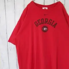 NIKE×NCAA カレッジロゴTシャツ ジョージア大学 ブルドッグス XL