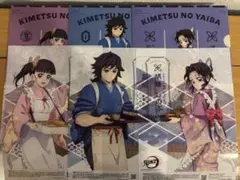 【新品】セブンイレブン 鬼滅の刃 A4クリアファイル 3種＋クリアポスター3種