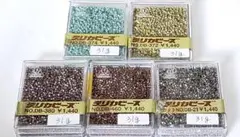 空125　デリカビーズ　20g角ケース　開封済み　5セット　お買い得品