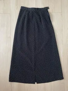 rougantine 黒白ドット ロングスカート 68-19