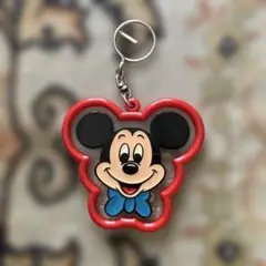 ミッキーマウス アクリルキーホルダー 赤