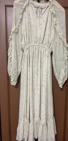MOUSSY DENSE FLOWER DRESS ベージュSIZE 1