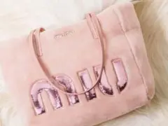 miumiu ファーバッグ トートバッグ パック ミュウミュウ スパンコール