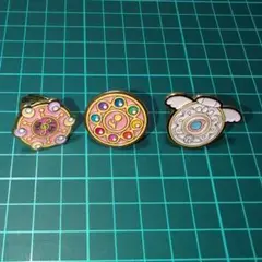 おジャ魔女どれみ BIG METAL RING 3点セット
