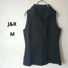 ★J&R★ノースリーブ シャツ トップス 黒 M