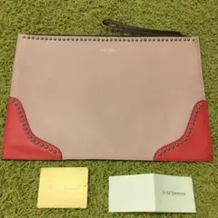 希少●1回使用●Ju0026M DAVIDSON●ドゥロワー別注●クラッチバッグスタッズ