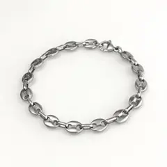☆新品　メキシカン チェーン ブレスレット 7mm ステンレス 316L 豚鼻