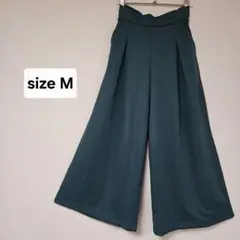 【試着のみ】ワイドパンツ Mサイズ グリーン