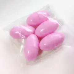 カプセル型ビーズ ピンク(個人の感想:画像よりも少し紫寄りのピンク)
