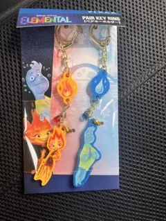 映画 マイエレメント ウェイド×エンバー ペアキーホルダー ディズニーピクサー
