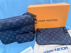 Louis Vuitton ネイビー クラッチバッグ