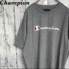 【人気】champion チャンピオン　Tシャツ プリント　グレー　L