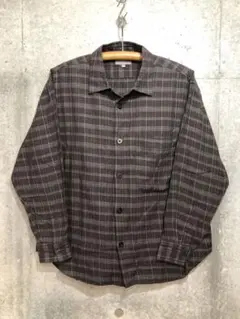 MARGARET HOWELL マーガレットハウエル　チェック　シャツ　カシミヤ