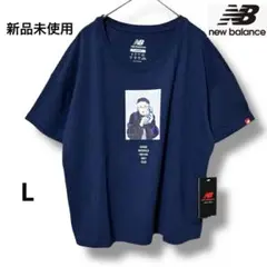 【新品タグ付き】new balance ニューバランス T ネイビー　女性　L