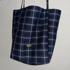 2way metal multi tote チェック トートバッグ