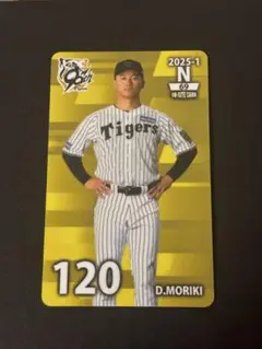 阪神タイガース 森木大智 オンサイトカード 2025
