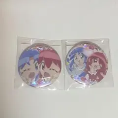 楽天コレクション ふしぎ星のふたご姫　ファイン&レイン　缶バッジ2点 セット