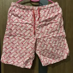 MARVEL ロゴプリント ショートパンツ 赤白