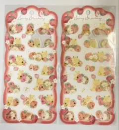 苺ハムスター　2枚セット　あ