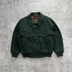 80s McGREGOR short wool bomber jacket